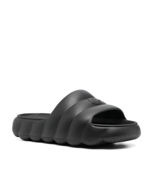 Moncler Black Round Head Slippers