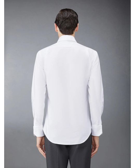 Thom Browne White Oxford Shirt for men