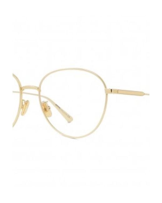 Dior White Round Frame Flat Mirror for men