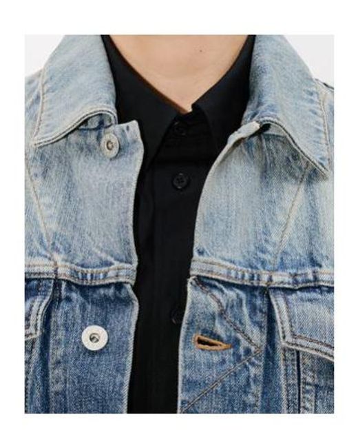 KENZO Blue Veste Trucker for men