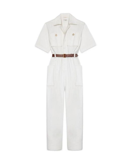Saint Laurent White Jumpsuit