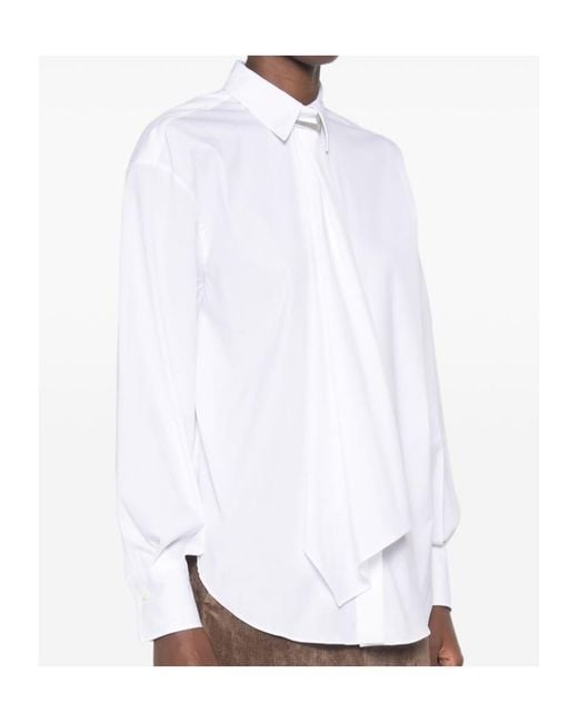 Brunello Cucinelli White Monili-Embellished Shirt