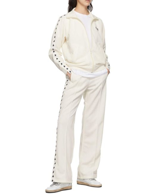 Golden Goose Deluxe Brand Natural Star Logo Printed Jacket