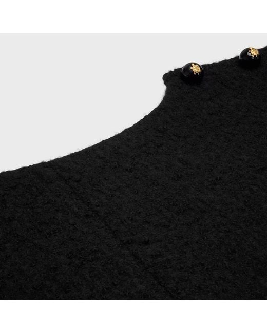 Céline Black Boatneck Top