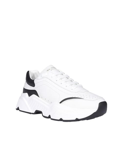 Dolce & Gabbana White Splicing Casual Sneakers for men