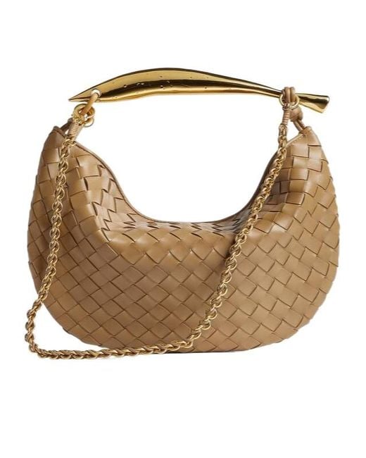 Bottega Veneta Brown Gemelli Small Shoulder Bag