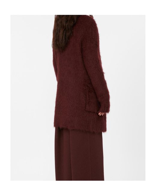 Max Mara Purple Affetto1234 Open Front Cardigan