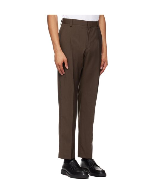 Boss Black Belt-Loop Casual Pants for men