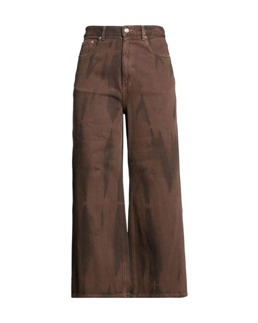 Ganni Brown Loose Trousers