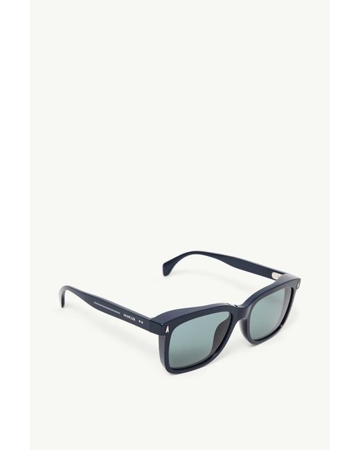 Moncler Blue Valaire Rectangular Sunglasses for men