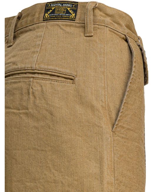 Kapital Green Belt Loop Shorts for men