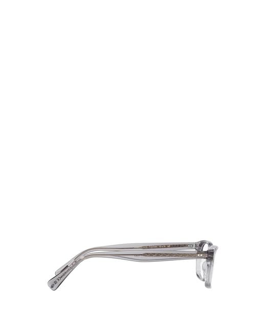 Oliver Peoples White Rectangle-Frame Glasses for men