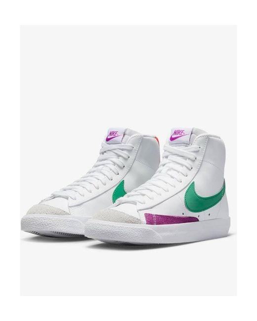 Nike Green Blazer Mid '77 High-Top Casual Sneakers
