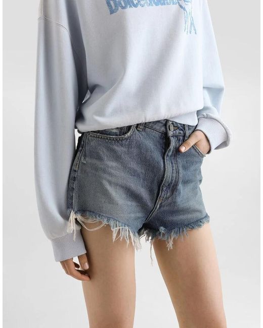 Dolce & Gabbana Blue Denim Shorts