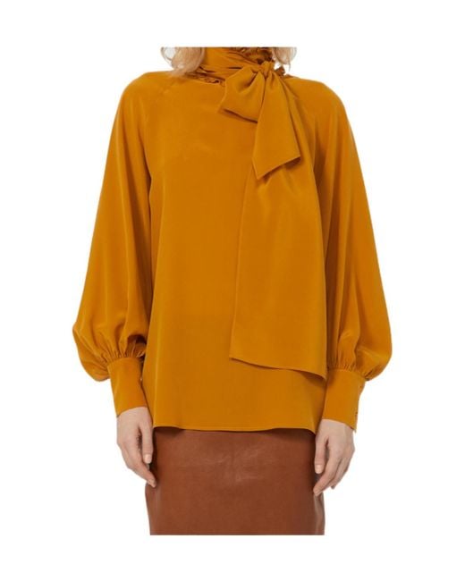 Weekend by Maxmara Orange Long-Sleeved Tops
