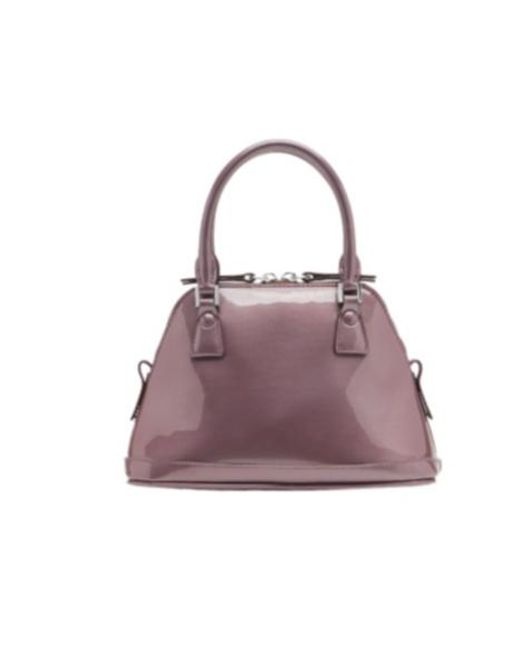 Maison Margiela Purple Logo Patch Mini 5Ac Tote Bag