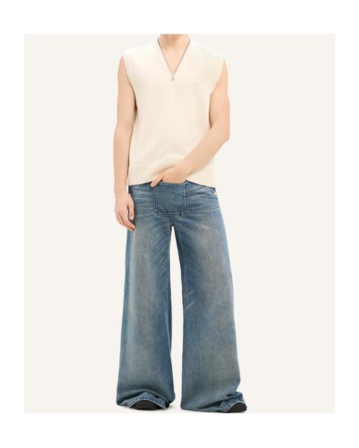 Courreges Natural Courrèges V-Neck Knit Vest