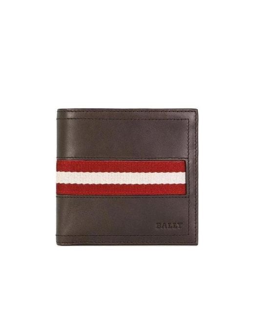 Bally Red Logo Wallet for men