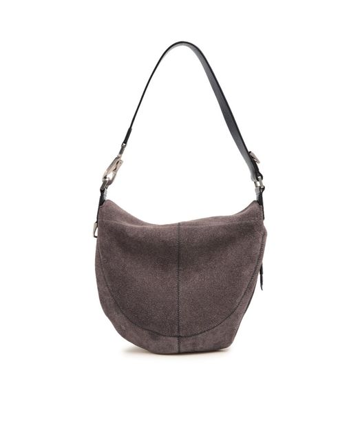 Lemaire Brown Quiver Clip Hobo Bag