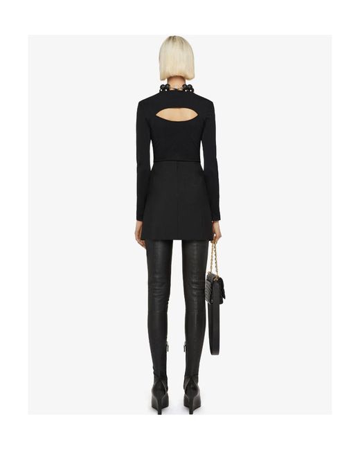 Givenchy Black Slit Detailed Mini Skirt