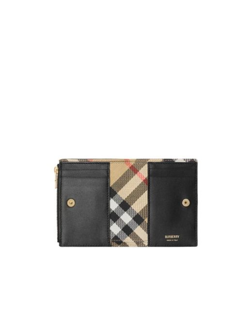 Burberry Black Cotswolds Grained Bifold Wallet