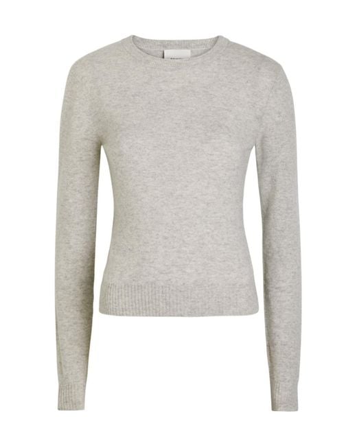 Reformation Gray Lian Melange Cashmere Jumper