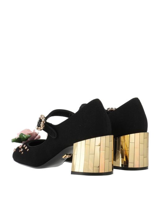 Dolce & Gabbana Black Rhinestone Courts