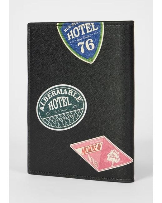 Paul Smith Green Travel Sticker Passport Holder for men