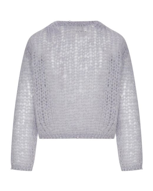 Forte_forte Gray Long-Sleeve Open-Front Cardigan