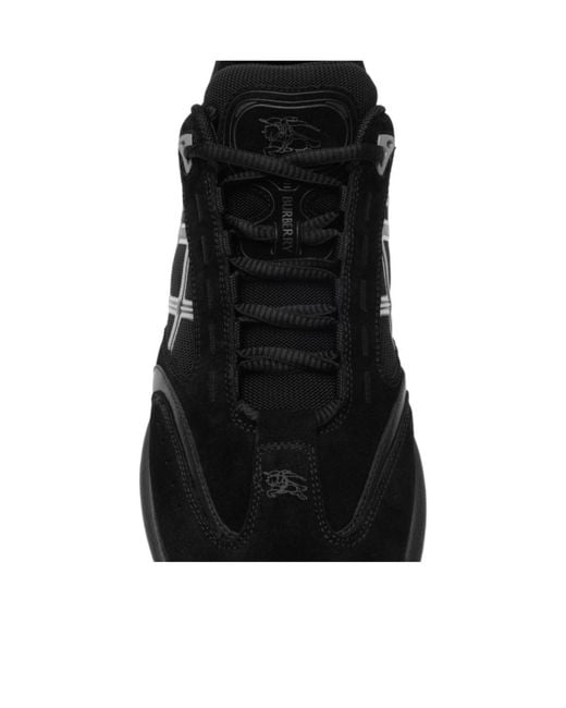 Burberry Black Eclipse Lace-Up Sneakers for men