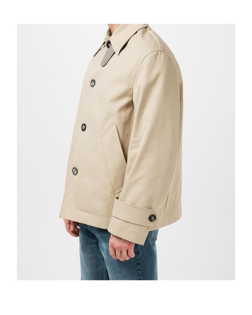 AMI Natural Single-Breasted Buttoned Jacket for men