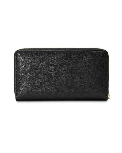 Gucci Black Zumi Textured Long Wallet