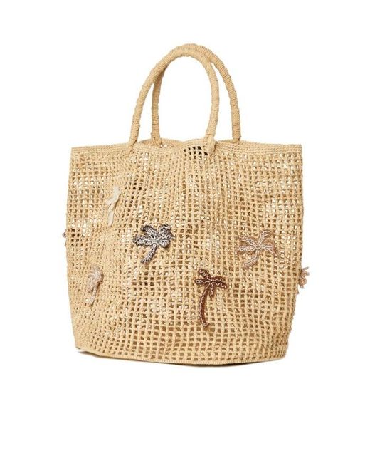 Alanui Natural Where The Waves Begins Tote Bag