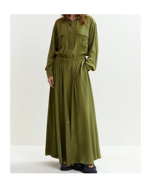 Essentiel Antwerp Green Jebba Maxi Overlay Jumpsuit
