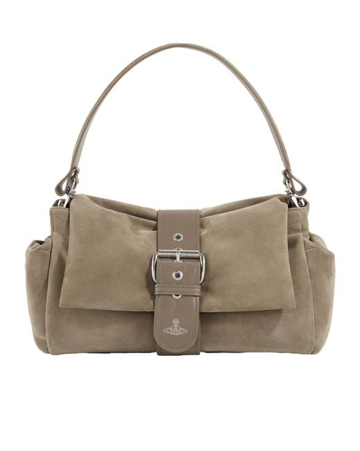 Vivienne Westwood Gray Hazel Xl Treasure Handbag