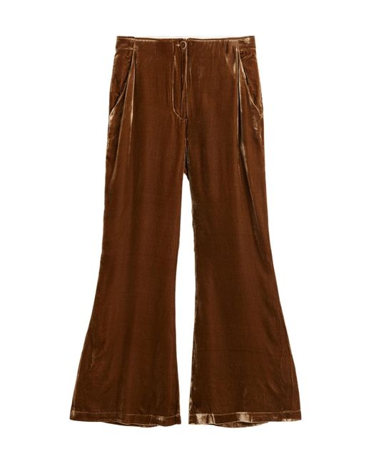 By Malene Birger Brown Flared Casual Pants