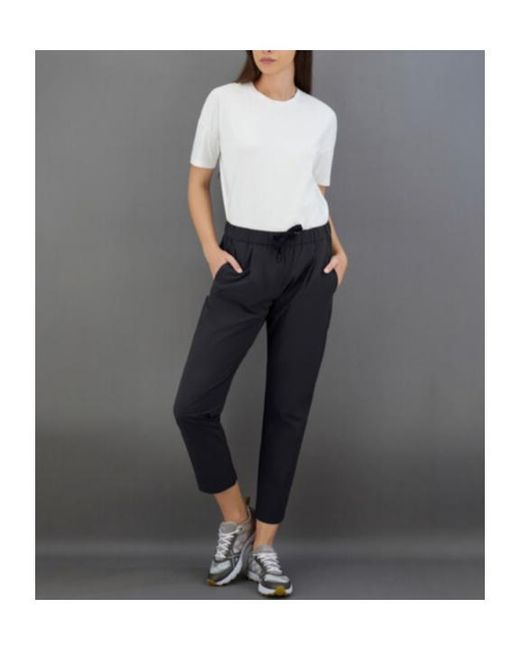 Herno Black Ultralight Drawstring Trousers