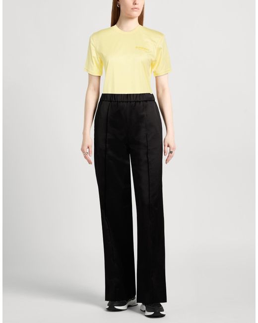 Burberry Yellow Basic Solid Color T-Shirt
