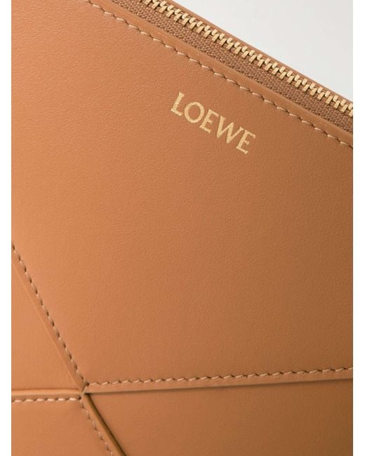 Loewe Brown Puzzle Fold Pouch