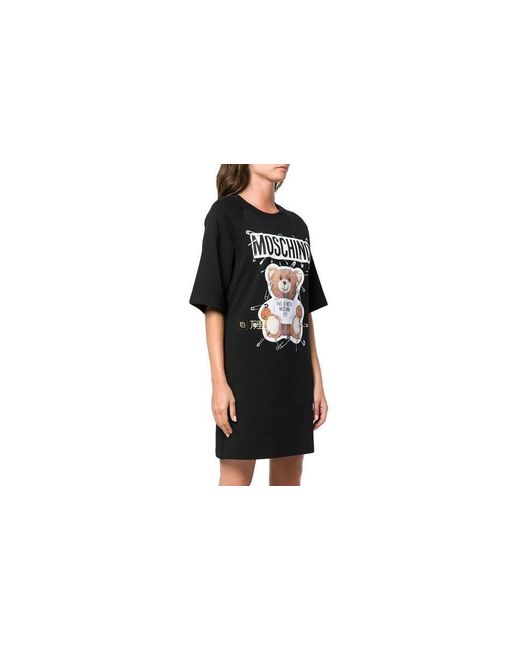 Moschino Black Printed Dress