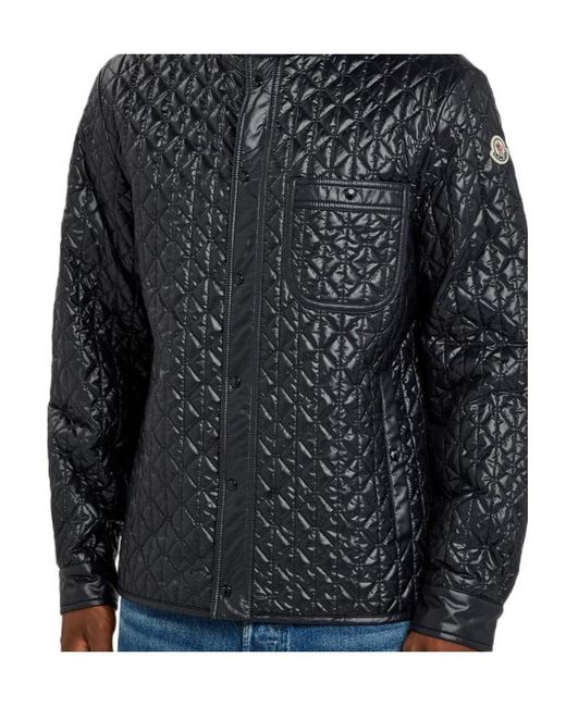 Moncler Black Cleorine Quilted Shell Jacket for men