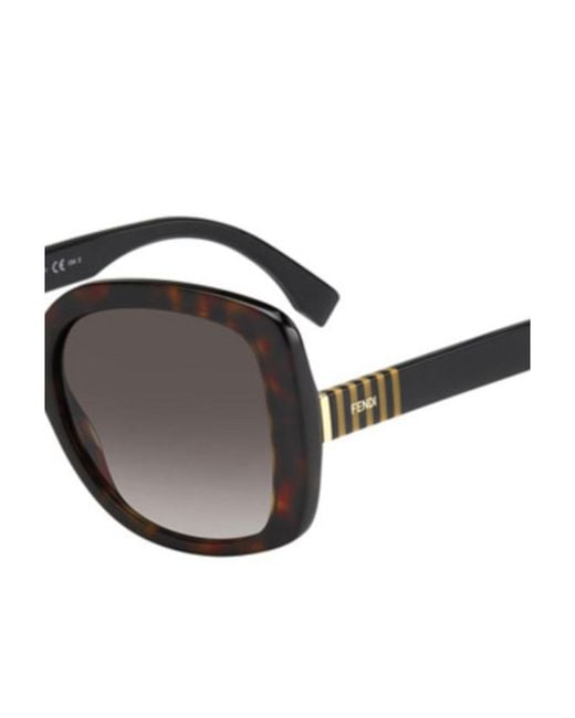 Fendi Metallic Logo Details Sunglasses