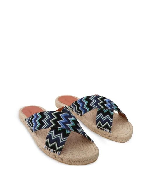 Missoni Blue Naxos Slides