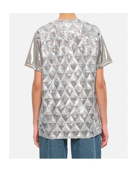 Junya Watanabe Gray Short-Sleeved Crewneck T-Shirt