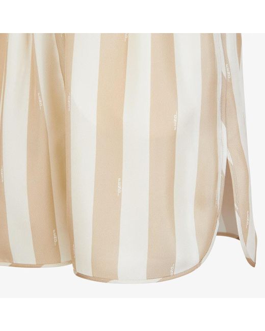Fendi Natural Chic Neutral Mini Shorts