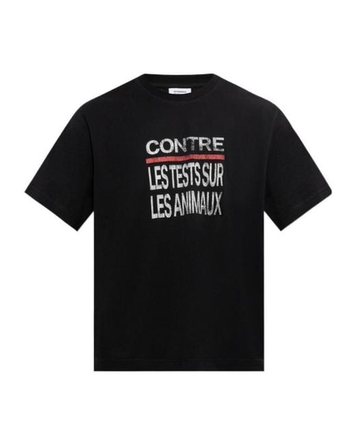 Vetements Black Short-Sleeved T-Shirt for men