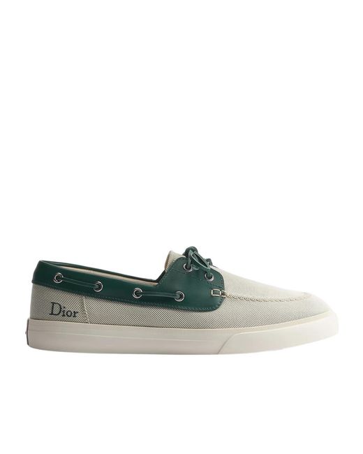 Dior Green Iviera Chester Boat Shoe for men