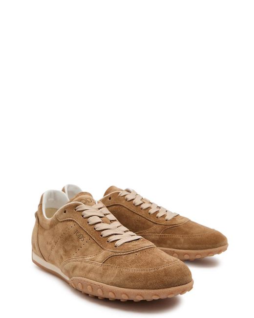 Tod's Brown Sportiva 13M Panelled Leather Sneakers