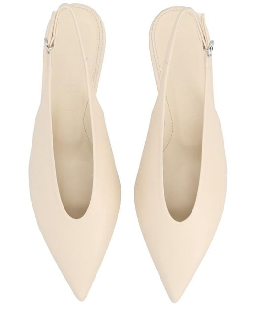 Aeyde Natural Slingback Pumps