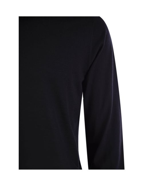 Fedeli Blue Turtleneck Knitted Jumper for men